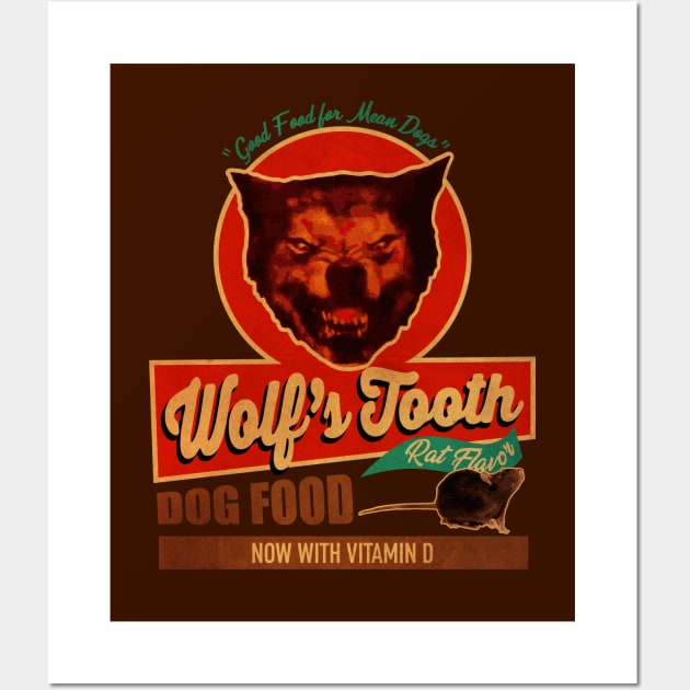 Wolf Tooth Dog Food Wall Art by Woah_Jonny